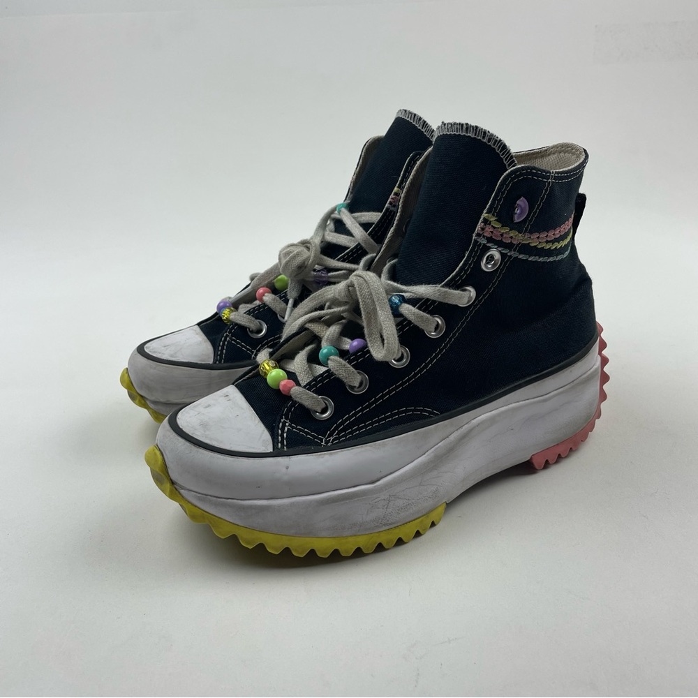 Converse Run Star Hike Platform Embroidered Bracelet Women's Size 6.5